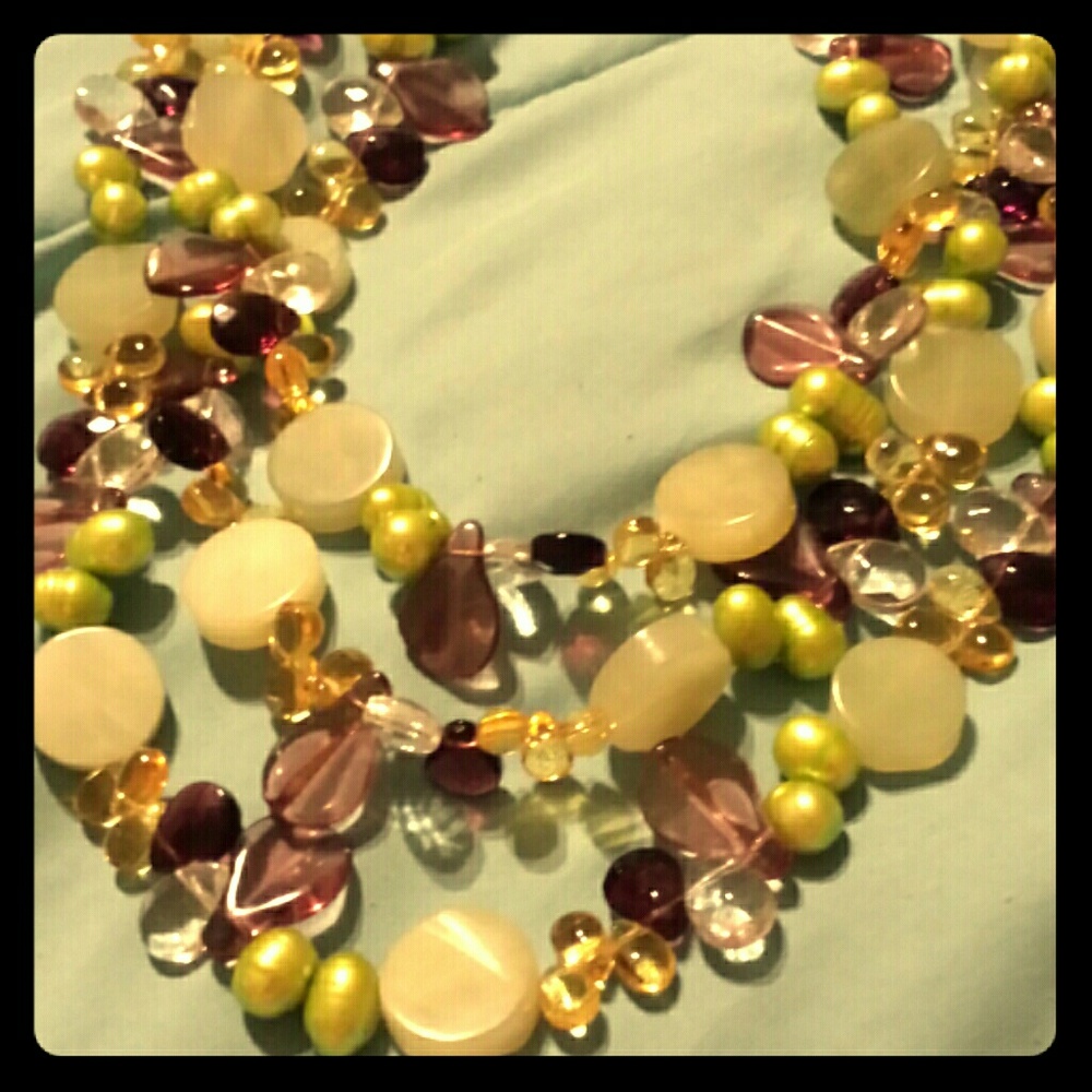 COPY - HANDMADE 3 Strand Necklace